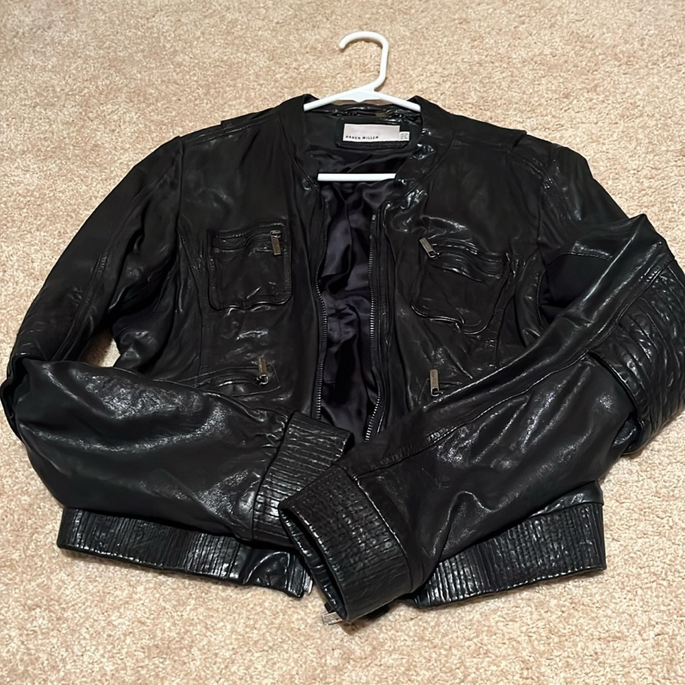 Karen Millen genuine leather jacket.